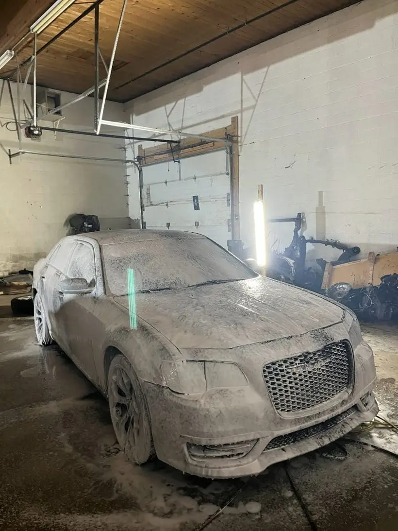 Detailing in progress at Dr. Detail in Fargo, ND