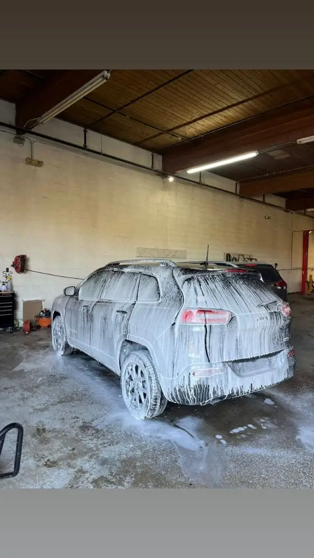 Vehicle getting a full detail in Fargo, ND